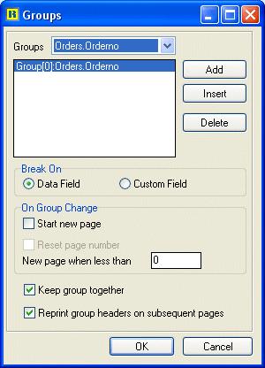 60 Detailed Order Summary Task 2 Change the Group 1 Return to the Design tab. 2 Select the tab titled SubReport1: Orders at the bottom of the data workspace. 3 Select Report Groups.