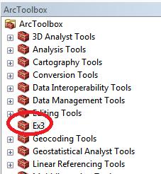 A new toolbox should now appear in the list of tools in ArcToolbox.