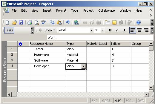 Assigning resources to a task is a two-step process. First, you add the available resources to a project.