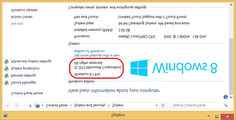 [Windows 8.1 users] Right-click the [Start] button on the lower-left corner of the screen, then click [System].