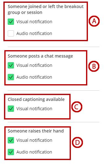 1. From the My Settings window, located in the Collaborate Panel, click Notification Settings. Figure 15 - Notification Settings 2. The Notification Settings list appears.