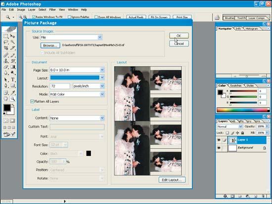 Did You Know? You can have many different images in each picture package.