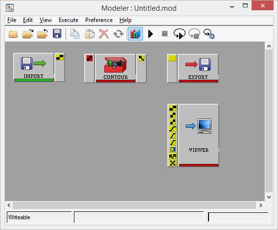Module 5: Working with Modeler 11. On the Input Params 1 tab, from the Available Layers list, enable the check box for the 1[16S] DEM layer. 12. Click Accept.