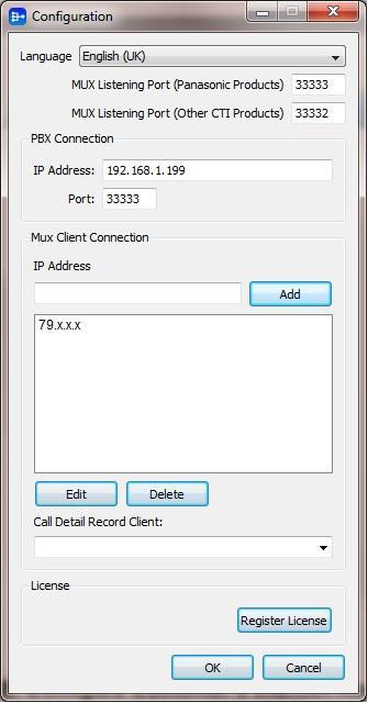 Perform the following steps to apply and verify the required CSTA MUX client configuration: 1. Add the public IP address of the Akixi