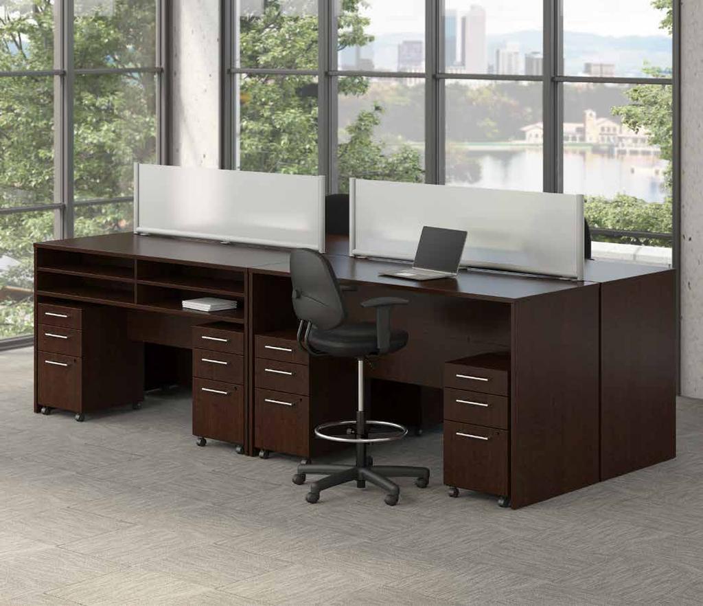 STANDING HEIGHT TABLE DESKS 60W x 30D 60W x 30D Desk Shell with Standing Height Credenza SRE122XX List Price $1,023.00 59.