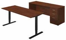 00"H 72W x 30D Height Adjustable Standing Desk with 3 Drawer Mobile Pedestal SRE287XXSU List Price - $2,285.00 71.02"W x 29.37"D x 51.