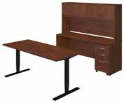 02"H 72W x 30D Height Adjustable Standing Desk with 72W Credenza and Storage SRE291XXSU List Price - $3,244.00 71.10"W x 88.72"D x 51.