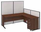 03"H 60W C-Leg Desk with Panels and 3