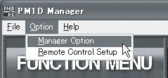 PM1D Manager V2 for Windows Owner s Manual Data communication method Use the following procedure to initiate communication. 1.