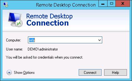 2 3 Figure 7-2: The Remote Desktop Connection window closes,