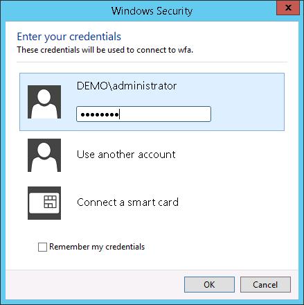 Enter the password Netapp1!. 5. Click OK.