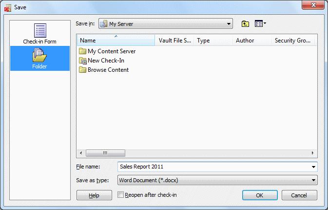Save Dialog (Save As New) A.11.