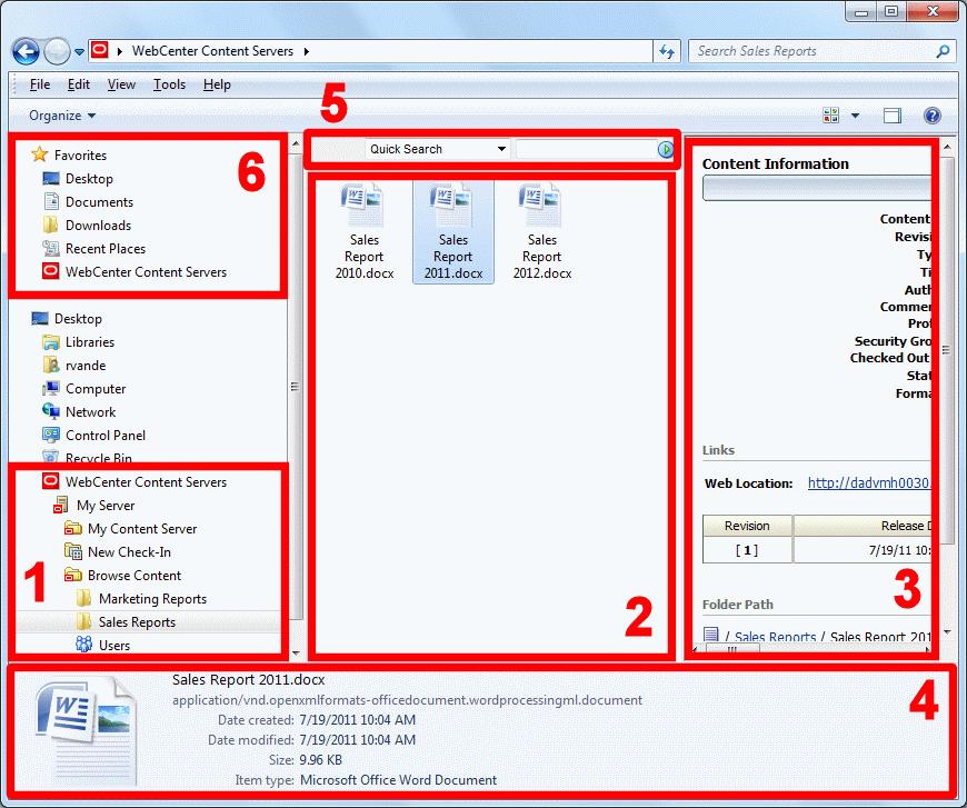 Desktop Integration Features in Windows Explorer on Windows XP Figure 3 2 Desktop Integration Features in Windows Explorer on Windows 7 3.