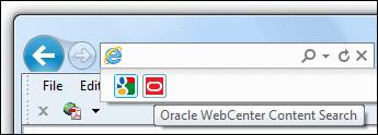 Adding the Oracle WebCenter Content Search Provider in Your Web Browser 3. Open the My Content Server tray or menu. 4. Click My Downloads. The My Downloads for USER page opens. 5.