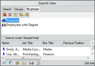 Search for and Work with Groups Figure 41. The New Group Definition button opens the Group Editor dialog to add a new group definition.