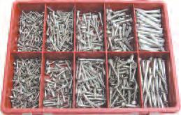 2kg 4390K A2 Stainless Steel CSK Socket Screw Kit Contents: M5 x 12, M5 x 16, M5 x 20, M6 x 12, M6 x 16, M6 x 20, M6 x 25, M8 x 20, M8 x 25 and M8 x 30.