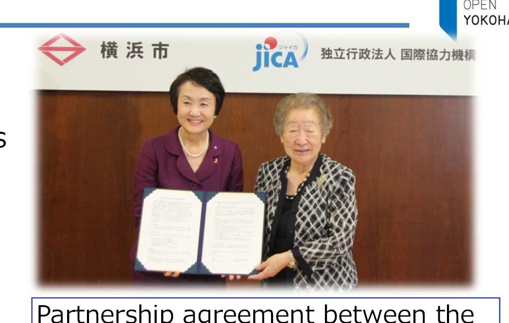 Dialogue with firms in the City Partnership agreement between the JICA and Yokohama 11