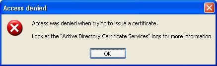 On Windows XP, the certificate requested for the smart card logon MUST be the first certificate displayed.