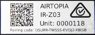 Airtopia devices that are connected to the Airtopia WEB services are indicated by a green dot.