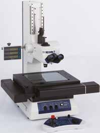 Features The measuring microscopes' X, Y and Z axes are now motor-driven, the stage can be operated from a remote control box. A joystick is used to operate the X and Y axes.