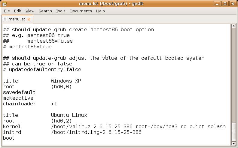 GRUB boot process 1. The BIOS finds a bootable device (hard disk) and transfers control to the master boot record 2. The MBR contains GRUB stage 1.