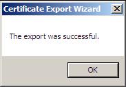 As the certificate is being exported here so that another user can import it, the certificate file can be deleted after being imported.