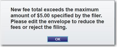 the fees. If the reviewer does not reduce the fees, he or she will have to reject the filing.