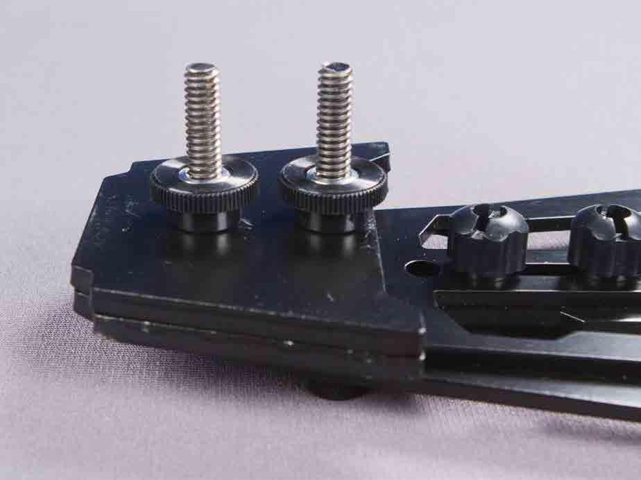 Figure 18 Secure the COUNTER WEIGHT PLATES by using the BLACK THUMB NUTS to prevent weight movement.