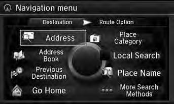 Changing Your Route Adding Waypoints QRG Navigation Adding Waypoints from the Navigation Menu H MENU button (when en route) Destination List Add New Destination Use Nav Menu 1.