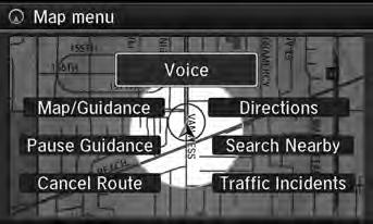 Navigation Changing Your Destination There are several methods you can use to change the route destination.