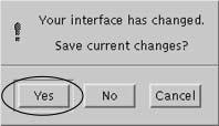 ICS TUTORIALS: BASIC OPERATIONS 4. If an old interface exists, another dialog is displayed warning you that it will be destroyed. 5.