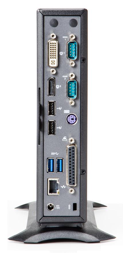 11 Wireless (factory option) 2 serial ports 2 USB 2.0 ports 2 USB 3.