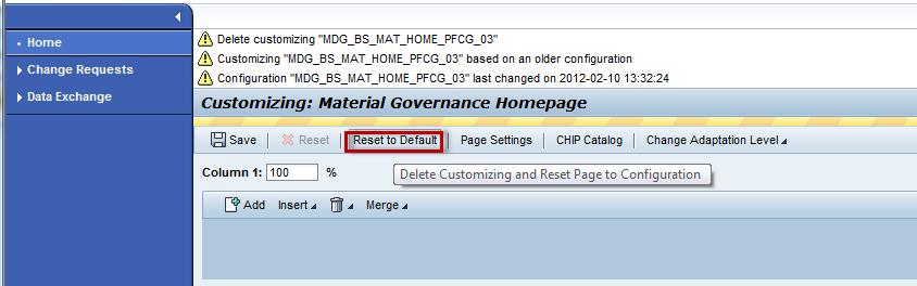 4.6.3 Catalog Page The catalog page is intended to allow the administrator to restrict the CHIPs available for MDG.
