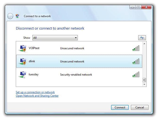 Section 5 - Connecting to a Wireless Network Using Windows Vista Windows Vista users may use the built-in wireless utility.