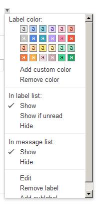 14 Click the Labels tab and you will see a list of all the labels you currently have.