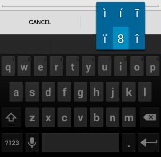 Tap once to capitalize the alphabet If user taps in a text field which already contains text, the insertion point is set where user tap and the cursor