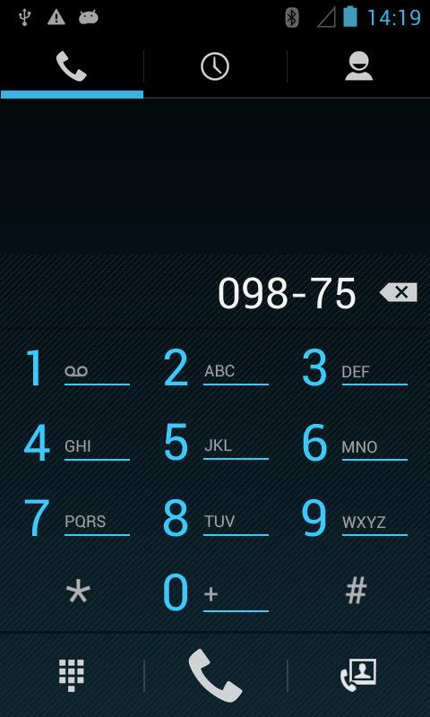 a wrong number, tap this button to erase digits one by one.