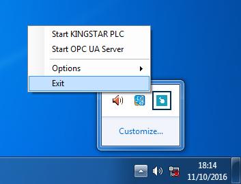 4. Go to Control Panel > All Control Panel Items > Programs and Features. 5. In the Uninstall or change a program list, select KINGSTAR PLC Runtime, and click Uninstall. 6.