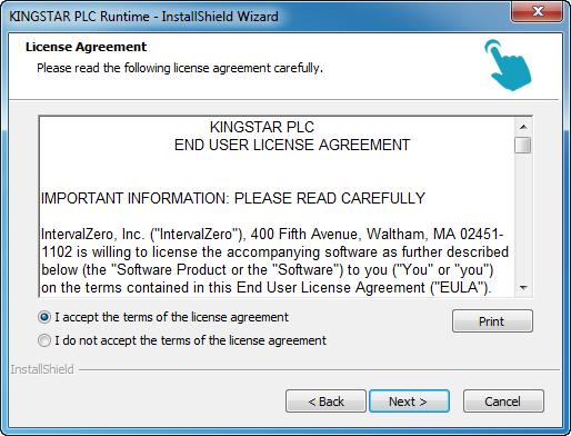 terms of the license agreement and