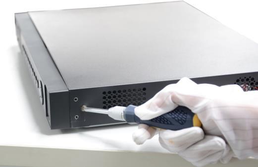 Ensure environmental conditions meet factory specifications. 4. Install a manufacturer recommended HDD. DVR Installation During the installation of the DVR: 1. Use brackets for rack mounting. 2.