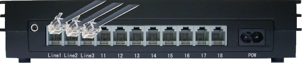 RJ12 to 605 adapters are not supplied, but are available if you need them. Connect the other end of these (approx 1.