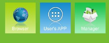 Select "Utilities" from the home screen. Step 2. Select the "User s APP" menu icon.