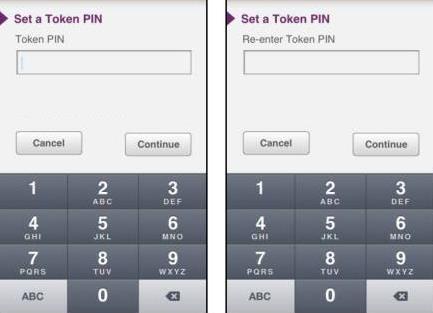 5. Enter a new PIN code (numbers). Just create a nice one because you need to enter this PIN code whenever you need a token.