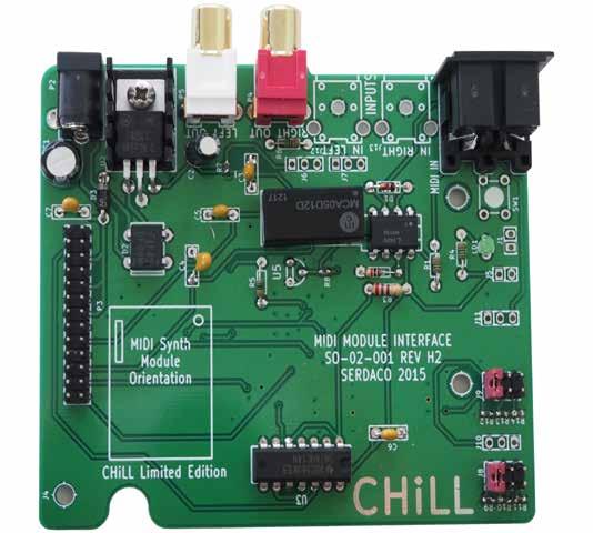 ExcelValley Chill Interface PCB Waveblaster Module MIDI Interface Board Chill Limited Edition V2 Assembly Kit