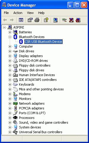 After Utility program has been copied to your PC, you need to manually change the Widcomm Bluetooth driver on your PC to a new one.
