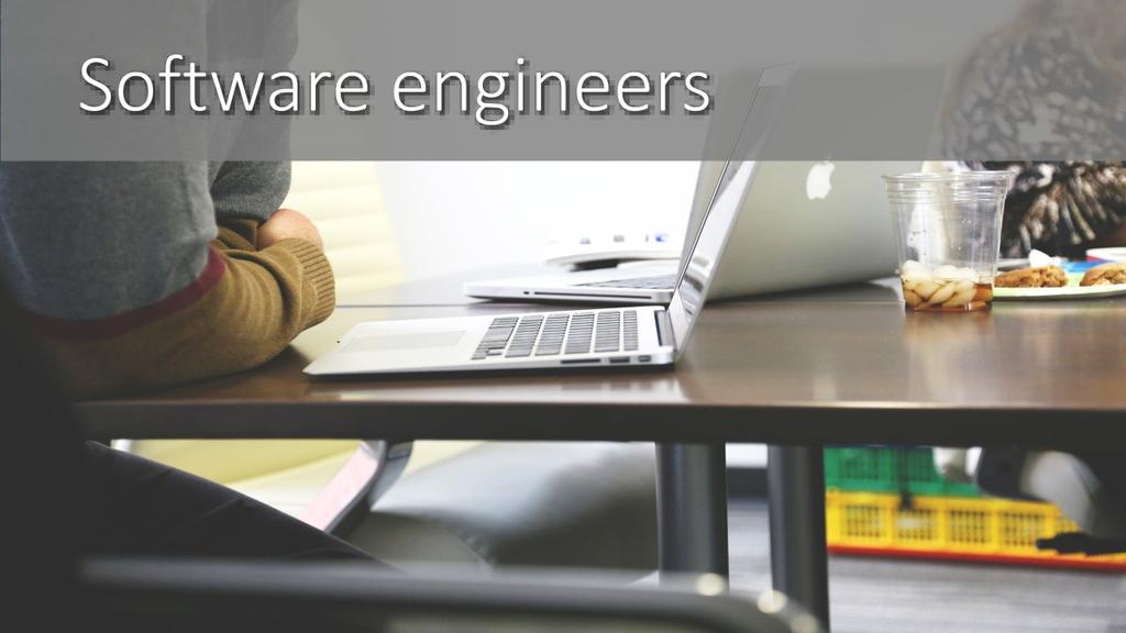 The IT professionals involved in the development of software applications can be generically called software engineers.