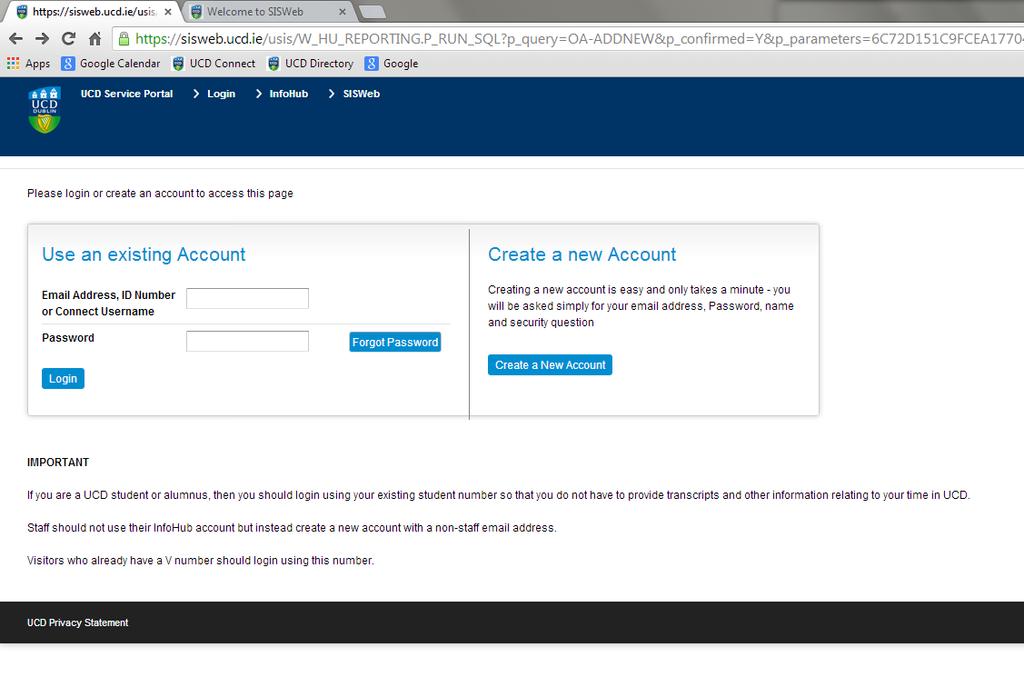 Click on Create a New Account Fill in basic details such as name, e-mail address,