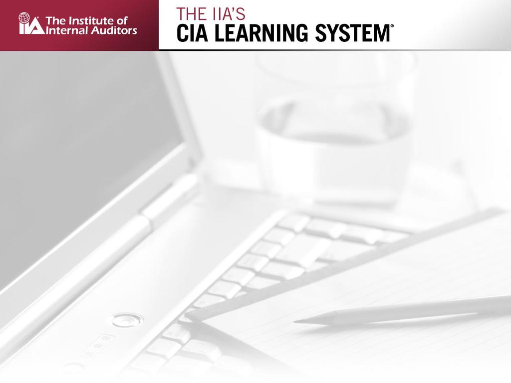 INCREASE YOUR CHANCES OF PASSING THE CIA EXAM Sherri Lee Manager, Global