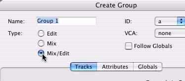 2, you can select the tracks you want to add to a group before creating it, as well as add and remove tracks from a group after it has been created.