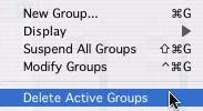 Deleting Groups You can delete groups in several ways. Deleting a group is not undoable.